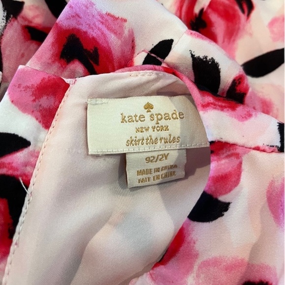 KATE SPADE NEW YORK GIRLS ROSE FLORAL DRESS TODDLER SZ 2T - Picture 3 of 6